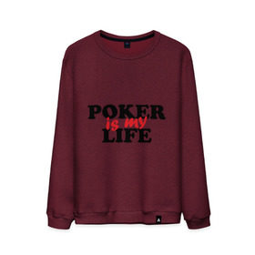 Мужской свитшот хлопок с принтом Poker is My Life , 100% хлопок |  | my life | poker | poker is my life | жизнь | игра | игры | карточные игры | моя жизнь | покер