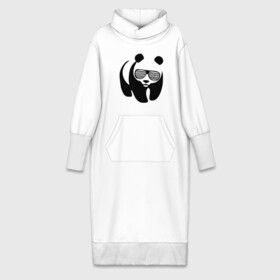 Платье удлиненное хлопок с принтом Панда в очках жалюзи ,  |  | панда