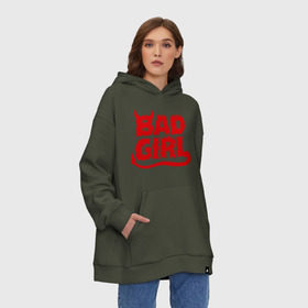 Худи SuperOversize хлопок с принтом Bad girl (5) , 70% хлопок, 30% полиэстер, мягкий начес внутри | карман-кенгуру, эластичная резинка на манжетах и по нижней кромке, двухслойный капюшон
 | 31 октября | bad | halloween | hallowin | haloveen | haloven | halovin | halowen | hel | heloven | helovin | бес | рожки | халлоуин | халоуин | хелловин | хеллоуин | хеловин | хелоуин | хелуин | хэллуи