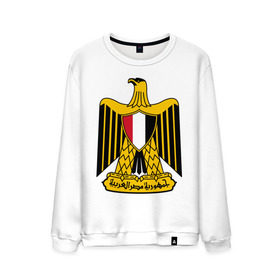 Мужской свитшот хлопок с принтом Египет герб , 100% хлопок |  | африка | герб | египет | каир | орел | пирамиды