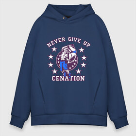 Мужское худи Oversize хлопок с принтом WWE John Cena Never Give Up , френч-терри — 70% хлопок, 30% полиэстер. Мягкий теплый начес внутри —100% хлопок | боковые карманы, эластичные манжеты и нижняя кромка, капюшон на магнитной кнопке | Тематика изображения на принте: wwe | бои без правил | джон сина