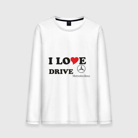 Мужской лонгслив хлопок с принтом I love drive mercedes , 100% хлопок |  | Тематика изображения на принте: drive | drive mercedes | i love | i love drive mercedes | mercedes | mercedes benz | мерен | мерседес | мерседес бенс | я люблю водить мерседес