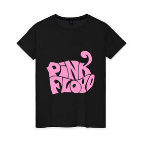 Женская футболка хлопок с принтом Pink Floyd (2) , 100% хлопок | прямой крой, круглый вырез горловины, длина до линии бедер, слегка спущенное плечо | rock | группа | пинк флойд
