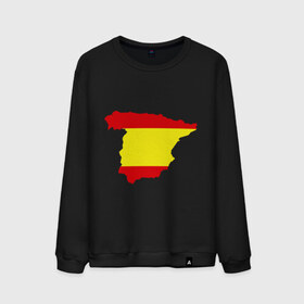 Мужской свитшот хлопок с принтом Испания (Spain) , 100% хлопок |  | spain | государство | европа | европейский | испания | карта | мадрид | флаг