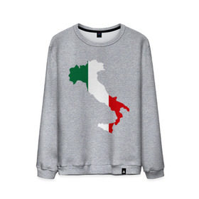Мужской свитшот хлопок с принтом Италия (Italy) , 100% хлопок |  | Тематика изображения на принте: italy | государство | европа | европейский | италия | карта | рим | флаг