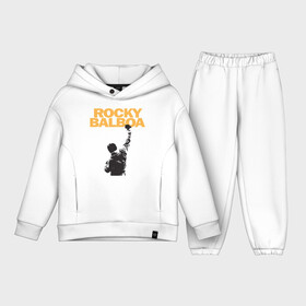 Детский костюм хлопок Oversize с принтом Рокки (Rocky Balboa) ,  |  | Тематика изображения на принте: емельяненко