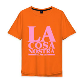 Мужская футболка хлопок Oversize с принтом La Cosa Nostra , 100% хлопок | свободный крой, круглый ворот, “спинка” длиннее передней части | cosa nostra | бандит | коза ностра | мафиозе | мафия | преступность | синдикат