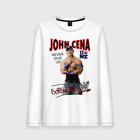 Мужской лонгслив хлопок с принтом John Cena Extreme Rules , 100% хлопок |  | Тематика изображения на принте: wwe | бои без правил | джон сина