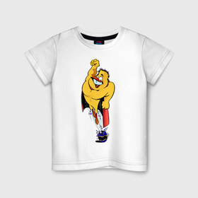 Детская футболка хлопок с принтом Герой с рождения , 100% хлопок | круглый вырез горловины, полуприлегающий силуэт, длина до линии бедер | супергерой