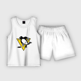 Детская пижама с шортами хлопок с принтом Pittsburgh Penguins ,  |  | пингвин