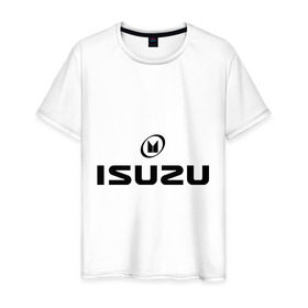 Мужская футболка хлопок с принтом Isuzu , 100% хлопок | прямой крой, круглый вырез горловины, длина до линии бедер, слегка спущенное плечо. | auto | izuzu | авто | автобренды | автобрэнды | автомобиль | автомобильные | тачки