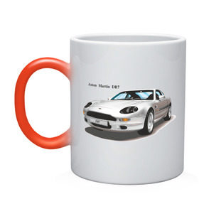 Кружка хамелеон с принтом Aston Martin DB7 , керамика | меняет цвет при нагревании, емкость 330 мл | aston martin db7 | авто | автомобиль | автомобильные | машинки | машины | спортивные тачки | тачки
