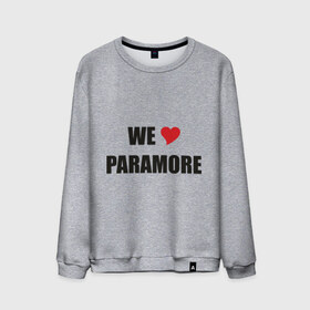 Мужской свитшот хлопок с принтом Paramore , 100% хлопок |  | paramore | rock | we love | параморе | рок | сердце