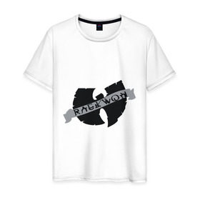 Мужская футболка хлопок с принтом Raekwon - Wu-Tang Clan , 100% хлопок | прямой крой, круглый вырез горловины, длина до линии бедер, слегка спущенное плечо. | gangsta | gansta | hip | hip hop | hop | rap | реп | рэп | рэпчина | хип | хип хоп | хоп