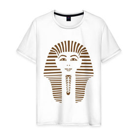 Мужская футболка хлопок с принтом Natural King , 100% хлопок | прямой крой, круглый вырез горловины, длина до линии бедер, слегка спущенное плечо. | egypt | египет | египетские пирамиды | желтое море | нил | пирамиды | фараон | хургада