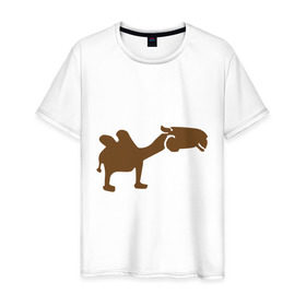 Мужская футболка хлопок с принтом Navy camel , 100% хлопок | прямой крой, круглый вырез горловины, длина до линии бедер, слегка спущенное плечо. | camel | egyptian | navy camel | верблюд | египет | каир | кэмл | тур в египет | туризм