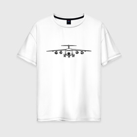 Женская футболка хлопок Oversize с принтом Авиация (2) , 100% хлопок | свободный крой, круглый ворот, спущенный рукав, длина до линии бедер
 | авиаторы | авиация | армия | ввс | россия | самолет