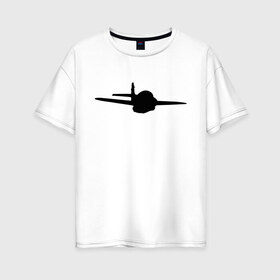 Женская футболка хлопок Oversize с принтом Авиация (3) , 100% хлопок | свободный крой, круглый ворот, спущенный рукав, длина до линии бедер
 | авиаторы | авиация | армейские | армия | ввс | военно | военные подразделения | воздушные | россия | самолет | силы