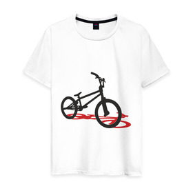 Мужская футболка хлопок с принтом BMX 1 , 100% хлопок | прямой крой, круглый вырез горловины, длина до линии бедер, слегка спущенное плечо. | bmx | велик | вело | велогонки | велорейсинг | велосипед | спортивный велосипед | фрирайд | эктрим