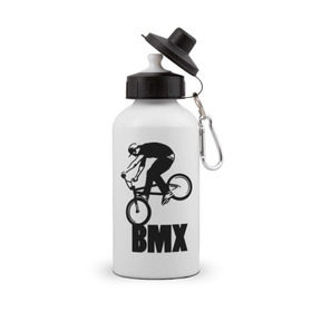 Бутылка спортивная с принтом BMX 3 , металл | емкость — 500 мл, в комплекте две пластиковые крышки и карабин для крепления | bmx | free style | бмэкс | велик | вело | велосипедист | фристайл | экстрим | экстримальный