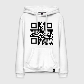 Мужская толстовка хлопок с принтом qr Код , френч-терри, мягкий теплый начес внутри (100% хлопок) | карман-кенгуру, эластичные манжеты и нижняя кромка, капюшон с подкладом и шнурком | qr | qr код | qr кодandroid | андроид | штрих код