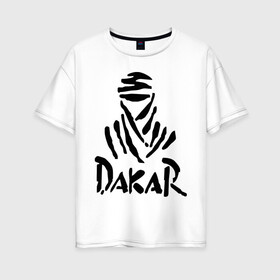 Женская футболка хлопок Oversize с принтом Rally Dakar , 100% хлопок | свободный крой, круглый ворот, спущенный рукав, длина до линии бедер
 | rally dakar | авто | авто2012 | автогонки | гонки | ралли | ралли дакар