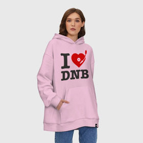 Худи SuperOversize хлопок с принтом I love drum and bass (2) , 70% хлопок, 30% полиэстер, мягкий начес внутри | карман-кенгуру, эластичная резинка на манжетах и по нижней кромке, двухслойный капюшон
 | dram | drun | dub | dubstep. дабстеп | step | даб | дапстеп | драм | пластинка | проигрыватель | степ | трек