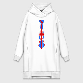 Платье-худи хлопок с принтом Британский флаг на галстуке ,  |  | британский флаг