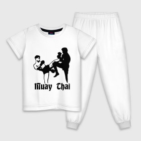 Детская пижама хлопок с принтом Muay Thai (2) , 100% хлопок |  брюки и футболка прямого кроя, без карманов, на брюках мягкая резинка на поясе и по низу штанин
 | Тематика изображения на принте: муай тай