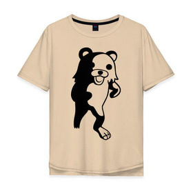 Мужская футболка хлопок Oversize с принтом Педабир , 100% хлопок | свободный крой, круглый ворот, “спинка” длиннее передней части | pedobear | детведь | интернет мем | педабир | педведь | педобер | педобир | педомедведь | педомедвеь | пидобир | чадомиша