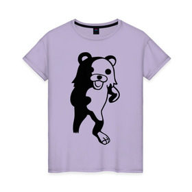 Женская футболка хлопок с принтом Педабир , 100% хлопок | прямой крой, круглый вырез горловины, длина до линии бедер, слегка спущенное плечо | pedobear | детведь | интернет мем | педабир | педведь | педобер | педобир | педомедведь | педомедвеь | пидобир | чадомиша