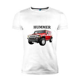 Мужская футболка премиум с принтом Hummer (2) , 92% хлопок, 8% лайкра | приталенный силуэт, круглый вырез ворота, длина до линии бедра, короткий рукав | auto | humer | hummer | авто | автомобильные | машины | тачки | тюнинг | хамер | хаммер