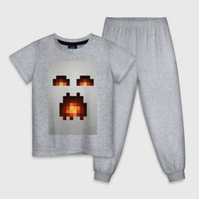 Детская пижама хлопок с принтом Minecraft white , 100% хлопок |  брюки и футболка прямого кроя, без карманов, на брюках мягкая резинка на поясе и по низу штанин
 | крипер