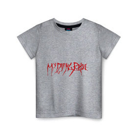 Детская футболка хлопок с принтом My Dying Bride logo , 100% хлопок | круглый вырез горловины, полуприлегающий силуэт, длина до линии бедер | bandmy | metal
