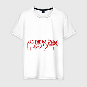 Мужская футболка хлопок с принтом My Dying Bride logo , 100% хлопок | прямой крой, круглый вырез горловины, длина до линии бедер, слегка спущенное плечо. | bandmy | metal