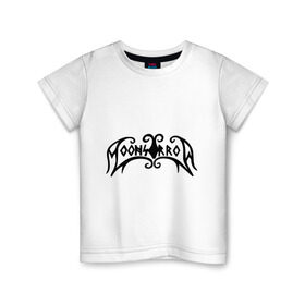Детская футболка хлопок с принтом Moonsorrow (2) , 100% хлопок | круглый вырез горловины, полуприлегающий силуэт, длина до линии бедер | black metal bandrock | moonsorrow | рок