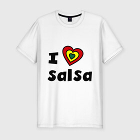 Мужская футболка премиум с принтом Я люблю сальсу , 92% хлопок, 8% лайкра | приталенный силуэт, круглый вырез ворота, длина до линии бедра, короткий рукав | bachata | i love | i love salsa | lambada | latina | salsa | бачата | ламбада | латина | латиноамериканская музыка | латиноамериканские танцы | сальса | танго | танец | танцы | ча ча ча | я люблю | я люблю сальсу