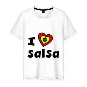 Мужская футболка хлопок с принтом Я люблю сальсу , 100% хлопок | прямой крой, круглый вырез горловины, длина до линии бедер, слегка спущенное плечо. | Тематика изображения на принте: bachata | i love | i love salsa | lambada | latina | salsa | бачата | ламбада | латина | латиноамериканская музыка | латиноамериканские танцы | сальса | танго | танец | танцы | ча ча ча | я люблю | я люблю сальсу