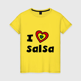 Женская футболка хлопок с принтом Я люблю сальсу , 100% хлопок | прямой крой, круглый вырез горловины, длина до линии бедер, слегка спущенное плечо | bachata | i love | i love salsa | lambada | latina | salsa | бачата | ламбада | латина | латиноамериканская музыка | латиноамериканские танцы | сальса | танго | танец | танцы | ча ча ча | я люблю | я люблю сальсу