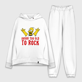 Женский костюм хлопок Oversize с принтом Simpson Rock ,  |  | гомер