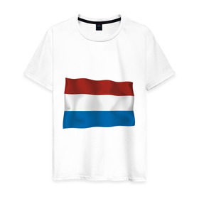 Мужская футболка хлопок с принтом Голландия флаг , 100% хлопок | прямой крой, круглый вырез горловины, длина до линии бедер, слегка спущенное плечо. | holland | голандия | голандский флаг | голландия | голландский флаг | политические | флаг | флаг голандии | флаг голландии | флаги