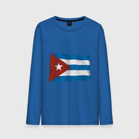 Мужской лонгслив хлопок с принтом Куба флаг , 100% хлопок |  | cuba | куба | куба афиша | кубинский флаг | республика куба | флаг | флаг кубы | флаги