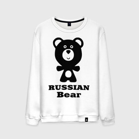 Мужской свитшот хлопок с принтом Russian bear , 100% хлопок |  | 