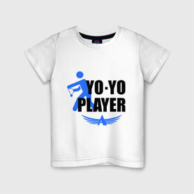 Детская футболка хлопок с принтом Aero yo(2) , 100% хлопок | круглый вырез горловины, полуприлегающий силуэт, длина до линии бедер | aero yo | yo yo | yo yo player | игрушка йо йо | йо йо