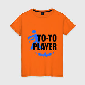 Женская футболка хлопок с принтом Aero yo(2) , 100% хлопок | прямой крой, круглый вырез горловины, длина до линии бедер, слегка спущенное плечо | aero yo | yo yo | yo yo player | игрушка йо йо | йо йо