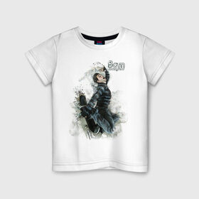 Детская футболка хлопок с принтом Bam Margera , 100% хлопок | круглый вырез горловины, полуприлегающий силуэт, длина до линии бедер | 