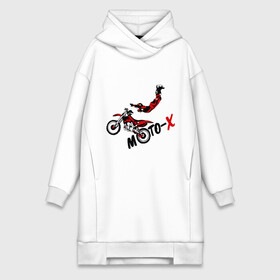 Платье-худи хлопок с принтом Moto X ,  |  | extrim | moto | moto x | байк | велоспорт | мото | мотоспорт | экстрим