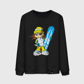 Мужской свитшот хлопок с принтом Сноугел синий (7) , 100% хлопок |  | extreme | girl | snowboard | девочка | зимние виды | катание | снег | сноуборд | сноубордист | трасса | экстрим