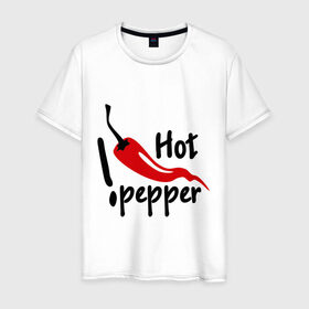 Мужская футболка хлопок с принтом горячий pepper , 100% хлопок | прямой крой, круглый вырез горловины, длина до линии бедер, слегка спущенное плечо. | hot | pepper | горячий | жгучий | ковбой | ловелас | мачо | парень | перец | перчик | страстный | страсть
