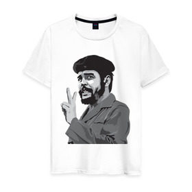 Мужская футболка хлопок с принтом Peace Che Guevara , 100% хлопок | прямой крой, круглый вырез горловины, длина до линии бедер, слегка спущенное плечо. | Тематика изображения на принте: че гевара